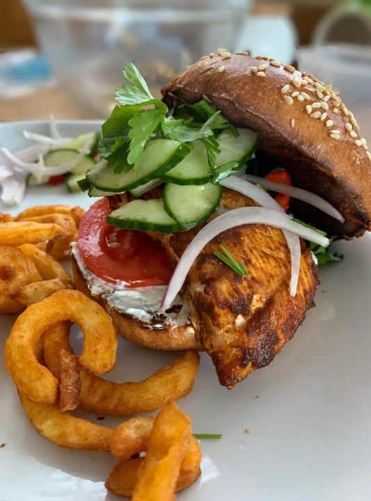 Tandoori Cod Burger