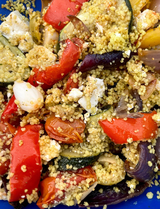 Lemon, Honey & Balsamic Roast Veg with Couscous