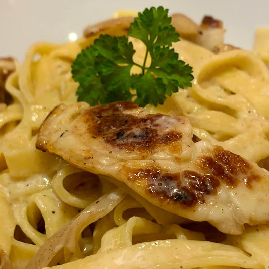Halloumi Carbonara