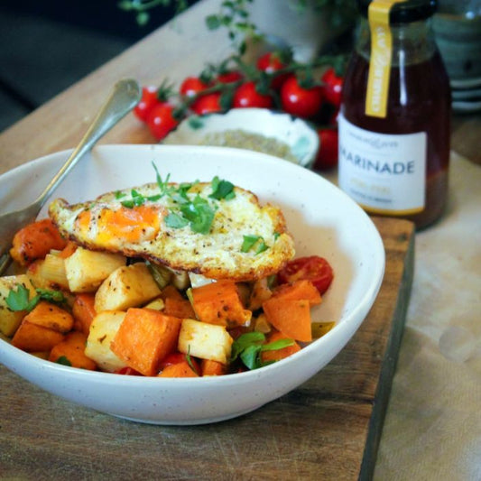 Sweet Potato & Halloumi Peri-Peri Hash