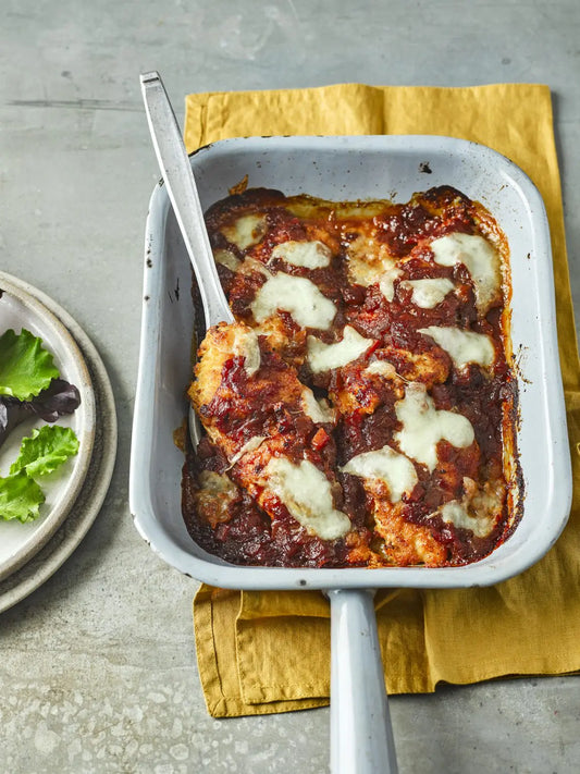 Chicken Parmigiana with Tomato & Chilli Chutney