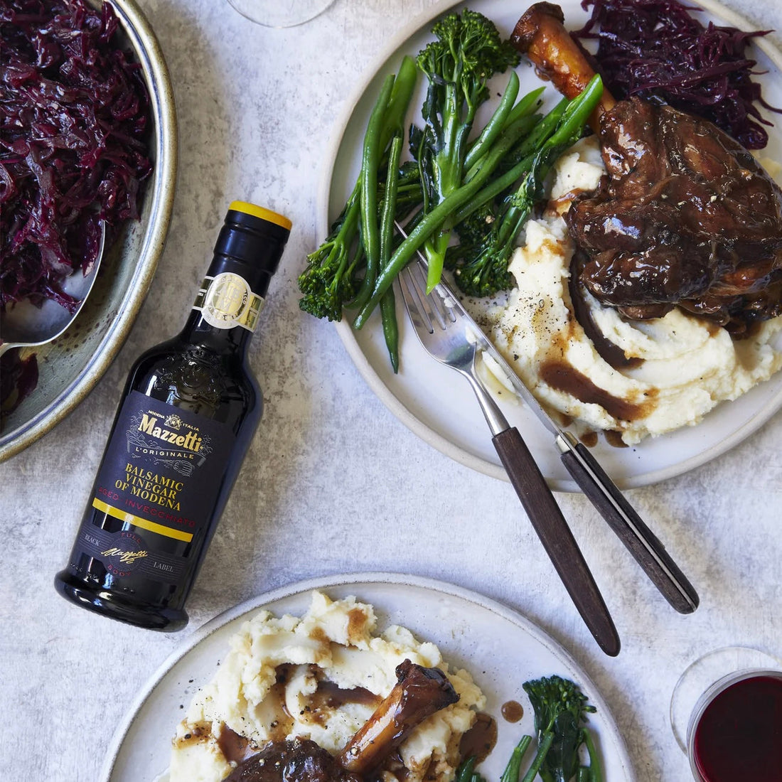 Slow Roasted Balsamic Lamb Shank