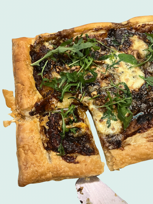 Blue Cheese, Balsamic & Onion Tart