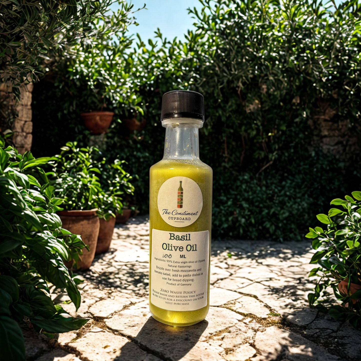 Extra Virgin Olive Oil with Basil