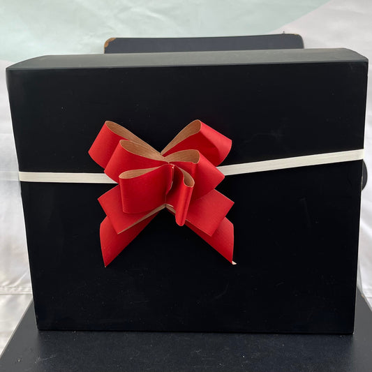 Taupe Hamper box with Black or Gold sleeve