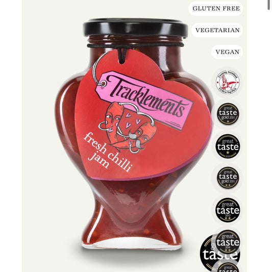 Fresh Chilli Jam Heart-shaped Jar