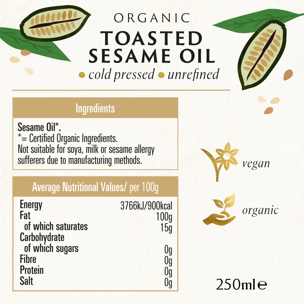 Organic Toasted Sesame Oil